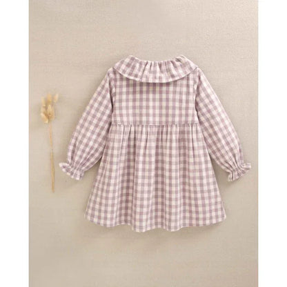 Vestido de cuadros malva - PARDALETS
