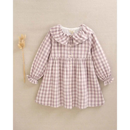 Vestido de cuadros malva - PARDALETS