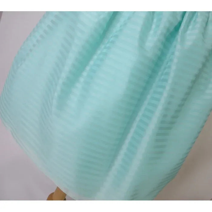 Vestido fantasia turquesa lazo y puntilla - PARDALETS