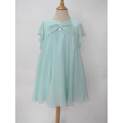 Vestido gasa verde agua - PARDALETS