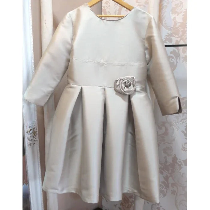 Vestido mikado color topo - PARDALETS