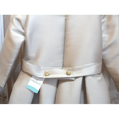 Vestido mikado color topo - PARDALETS