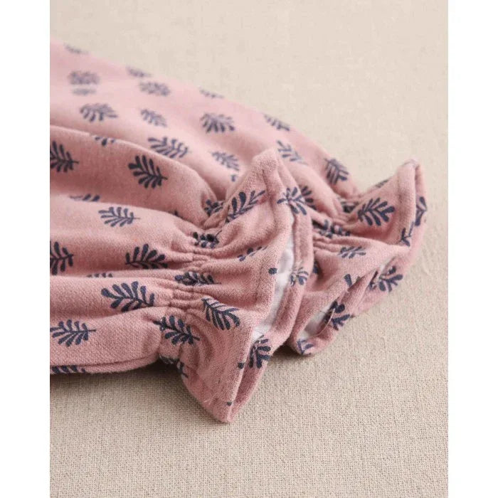 Vestido rosa con hojas marino - PARDALETS