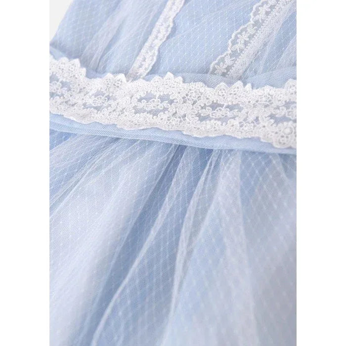 Vestido tul azul rombos - PARDALETS