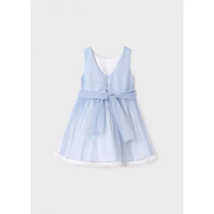 Vestido tul azul rombos - PARDALETS