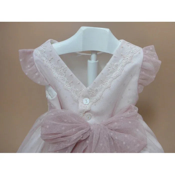 Vestido tul de plumeti rosa - PARDALETS