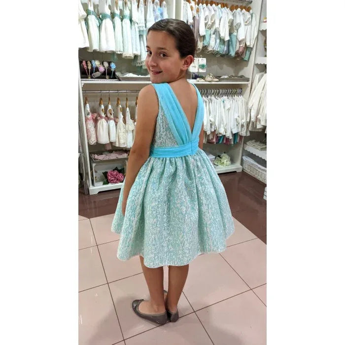 Vestido verde agua - PARDALETS