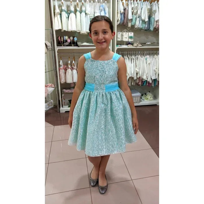 Vestido verde agua - PARDALETS