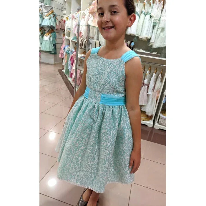 Vestido verde agua - PARDALETS