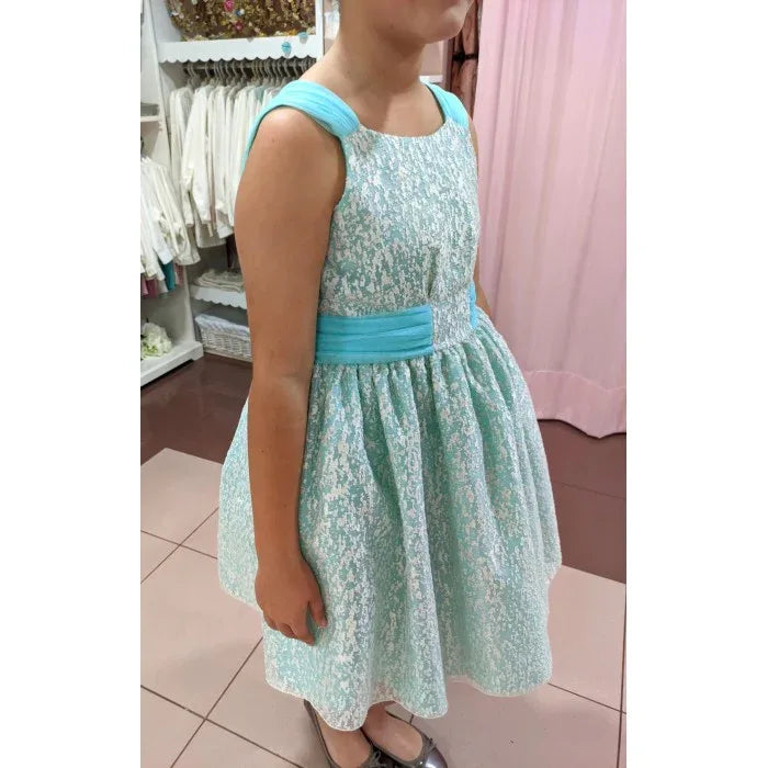 Vestido verde agua - PARDALETS