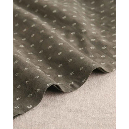 Vestido verde con hojitas beig - PARDALETS