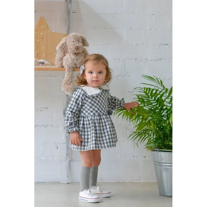 Vestido vichy gris - PARDALETS