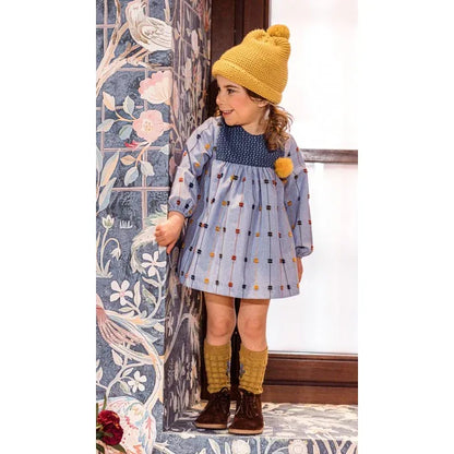 Vestido y braguita azul "JUDY" - PARDALETS